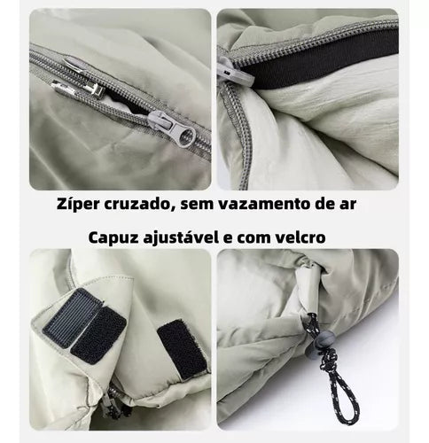 Saco De Dormir Térmico Grande Solteiro