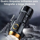 Lanterna Tática Mais Forte Led Usb Recarregáve Magnética