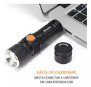 Lanterna Tatica Militar Super Led T6 Com Zoom Potente Usb Recarregável Kaizu