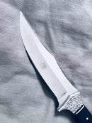 Faca De Caça Pesca Churrasco Luxo Fulltang Inox Slk...