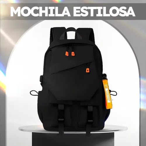 Mochila Escolar Faculdade Notebook Moderna Saída Cabo Usb