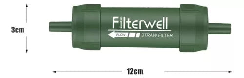 Filtro De Água Portátil Purificador Camping Sobrevivência