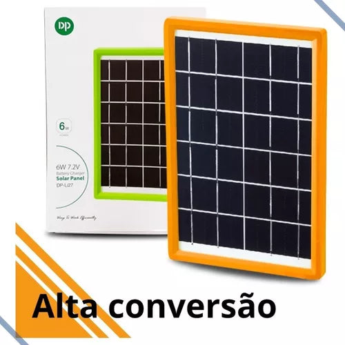 Placa Solar Carregador Usb Varias Entradas 6v Celular Tablet