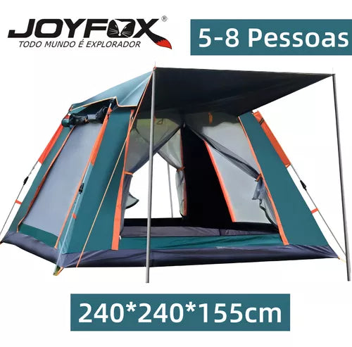 Barraca De Camping Automática Upf 50+ Impermeável 1500mm Grande Para 5-8 Pessoas