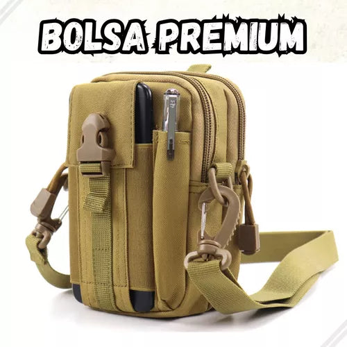 Bolsa Masculina Pochete Militar Pequena De Ombro Tiracolo