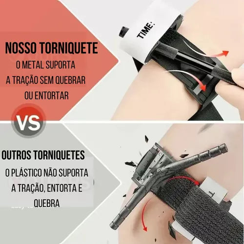 Torniquete Tático Aph Primeiros Socorros Haste Metal