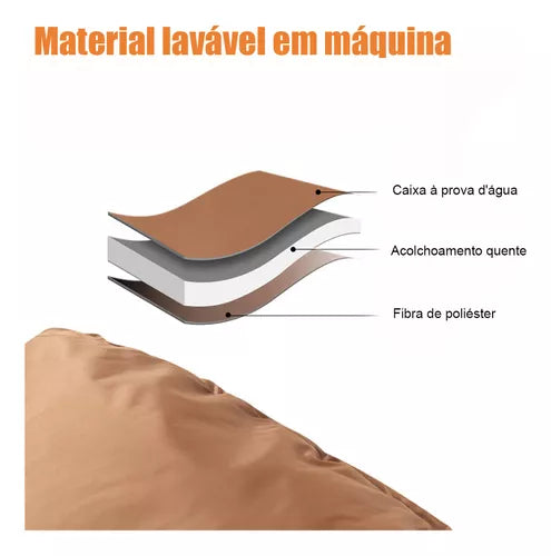 Saco De Dormir Térmico Solteiro Patchworkable
