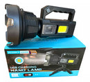 Lanterna Holofote C/ Power Bank + Led Lateral Alcança 2km